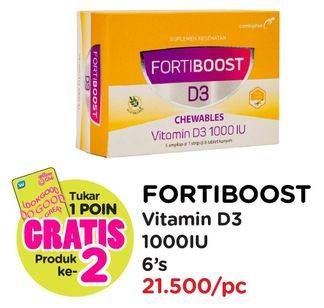 Promo Harga FORTIBOOST Vitamin D3 1000 IU 6 pcs - Watsons