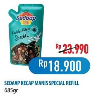 Promo Harga Sedaap Kecap Manis Kedelai Hitam Special 685 ml - Hypermart
