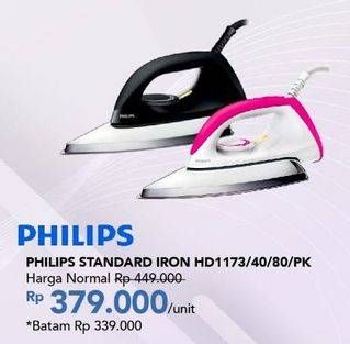 Promo Harga Philips HD 1173 | Dry Iron 40, 80  - Carrefour