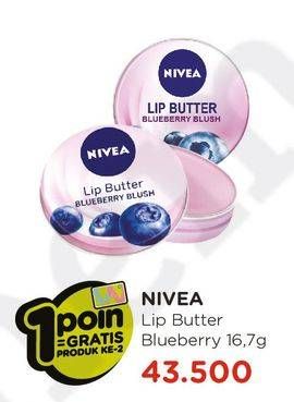 Promo Harga NIVEA Lip Butter Blueberry  - Watsons