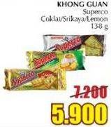 Promo Harga KHONG GUAN Superco Coklat, Sarikaya, Lemon 138 gr - Giant