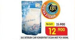 Promo Harga 365 Detergent Cair Ocean Mist 800 ml - Superindo