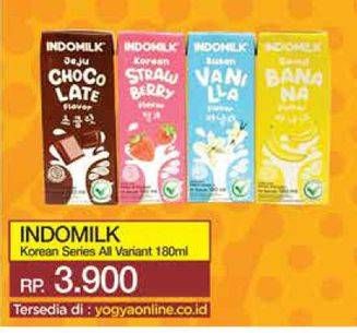 Promo Harga Indomilk Korean Series All Variants 180 ml - Yogya