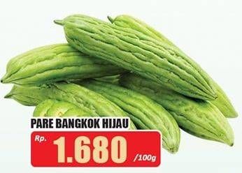 Promo Harga Pare Bangkok Hijau per 100 gr - Hari Hari