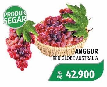 Promo Harga Anggur Red Globe Australia  - Lotte Grosir