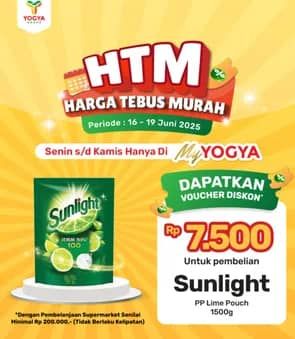 Promo Harga Sunlight Pencuci Piring Jeruk Nipis 100 1500 ml - Yogya