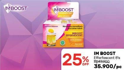 Promo Harga IMBOOST Effervescent with Vitamin C 8 pcs - Guardian