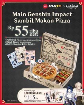 Promo Harga Main Genshin Impact Sambil Makan PIzza  - Pizza Hut