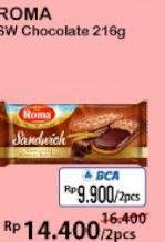 Promo Harga ROMA Sandwich per 2 pouch 216 gr - Alfamart