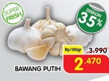 Promo Harga Bawang Putih per 100 gr - Superindo