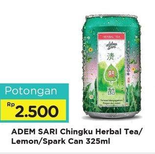 Promo Harga ADEM SARI Ching Ku Herbal Tea, Herbal Lemon 325 ml - Alfamart