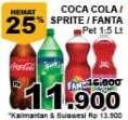 Promo Harga COCA COLA Minuman Soda 1500 ml - Giant