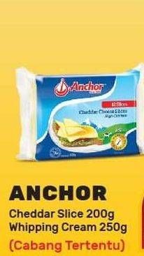 Promo Harga ANCHOR Cheddar Cheese Slice Original 12 pcs - Yogya