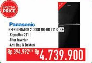 Promo Harga PANASONIC NR-BB211Q | Refrigerator 2 Door  - Hypermart