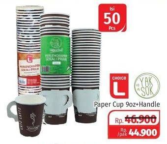 Promo Harga CHOICE L/YAKSOK Paper Cup 50s  - Lotte Grosir