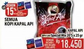 Promo Harga Kapal Api Kopi Bubuk Special Mix per 20 sachet 25 gr - Hypermart