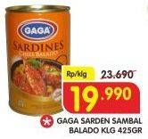 Promo Harga GAGA Sardines Sambal Balado 425 gr - Superindo