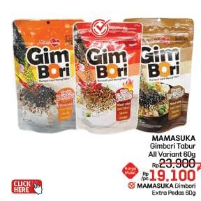 Promo Harga Mamasuka Gim Bori Rumput Laut Tabur All Variants 60 gr - LotteMart