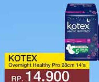 Promo Harga Kotex Healthy Protection Overnight Wing 28cm 14 pcs - Yogya