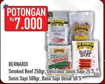 Promo Harga BERNARDI Smoked Beef/Delicious Sosis Sapi Goreng/Bakso Sapi  - Hypermart