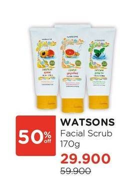 Promo Harga WATSONS Facial Scrub 170 gr - Watsons