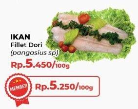 Promo Harga Fillet Dori Lokal per 100 gr - Yogya