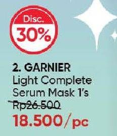 Promo Harga Garnier Serum Mask Light Complete - Lemon 32 gr - Guardian