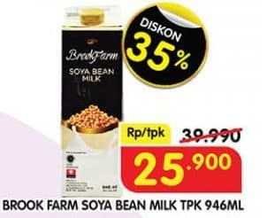 Promo Harga Brookfarm Soya Bean Milk 1000 ml - Superindo
