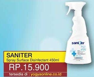 Promo Harga SANITER Air & Surface Sanitizer Aerosol 400 ml - Yogya
