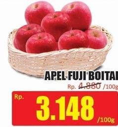 Promo Harga Apel Fuji Boitai per 100 gr - Hari Hari