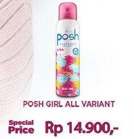 Promo Harga POSH Perfumed Body Spray All Variants  - Alfamart