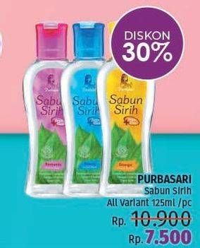 Promo Harga PURBASARI Sabun Sirih All Variants 125 ml - LotteMart