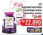 Promo Harga LUX Botanicals Body Wash Camellia White, Magical Orchid, Sakura Bloom, Soft Rose, Velvet Jasmine 400 ml - Hypermart