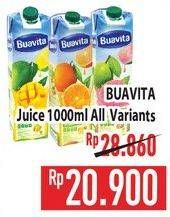 Promo Harga Buavita Fresh Juice All Variants 1000 ml - Hypermart