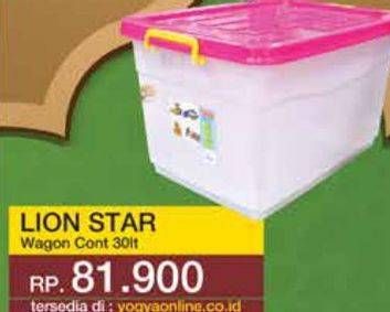 Promo Harga LION STAR Wagon Container 30lt  - Yogya