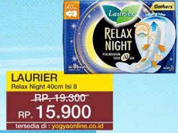 Promo Harga Laurier Relax Night Gathers 40cm 8 pcs - Yogya