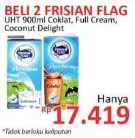 Promo Harga FRISIAN FLAG Susu UHT Purefarm Chocolate, Full Cream, Coconut Delight per 2 pcs 900 ml - Alfamidi