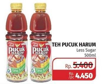 Promo Harga TEH PUCUK HARUM Minuman Teh Less Sugar 500 ml - Lotte Grosir