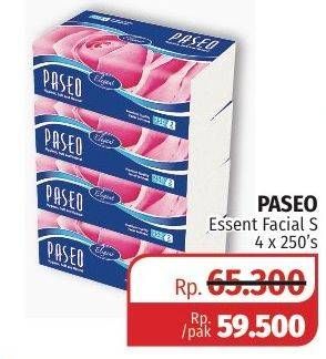 Promo Harga PASEO Facial Tissue 015 per 4 pcs 250 pcs - Lotte Grosir