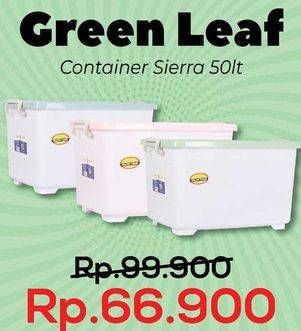 Promo Harga GREEN LEAF Container Box  - Yogya