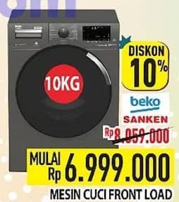 Promo Harga BEKO/SANKEN Mesin Cuci Front Load  - Hypermart