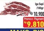 Promo Harga Iga Sapi per 100 gr - Hypermart