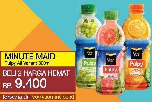 Promo Harga MINUTE MAID Juice Pulpy All Variants per 2 botol 300 ml - Yogya