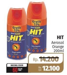 Promo Harga HIT Aerosol Orange 200 ml - Lotte Grosir