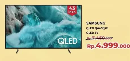 Promo Harga Samsung QLED QA43Q7F Smart TV 4K  - Yogya