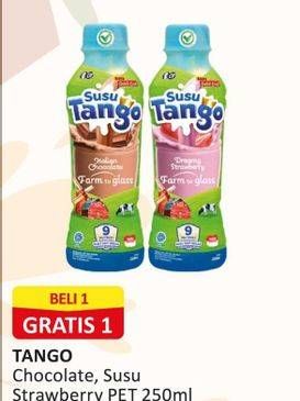 Promo Harga Tango Susu Sapi Segar Dreamy Strawberry, Italian Chocolate 250 ml - Alfamart