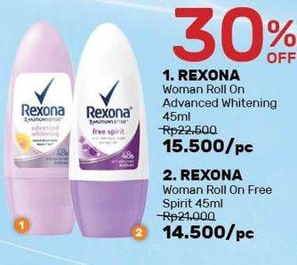 Promo Harga REXONA Deo Roll On Advanced Whitening 50 ml - Guardian