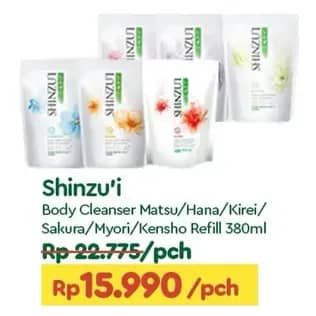 Promo Harga Shinzui Body Cleanser Matsu, Hana, Kirei, Sakura, Myori, Kensho 380 ml - TIP TOP