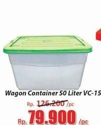 Promo Harga LION STAR Wagon Container VC-15 50000 ml - Hari Hari