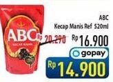 Promo Harga ABC Kecap Manis 520 ml - Hypermart